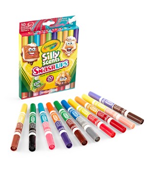 Silly Scents Smash Ups Dual-Ended Washable Markers, 10 Count