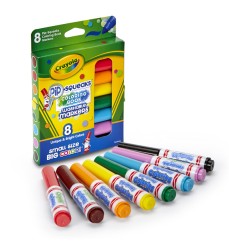 Pip Squeaks Washable Coloring Book Markers, Pack of 8