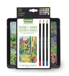 Signature Blend & Shade Colored Pencils in Tin, Pack of 24