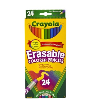 Erasable Colored Pencils, 24 Count