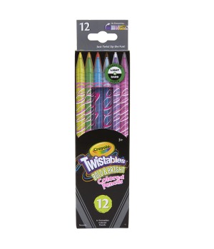 Bold & Bright Twistables Colored Pencils, 12 Count