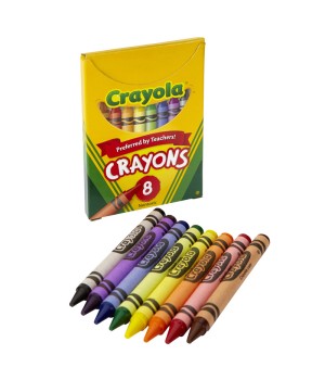 Large Crayons, Tuck Box, 8 Count
