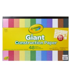 Giant Construction Paper Pad with Stencils, 48 Sheets