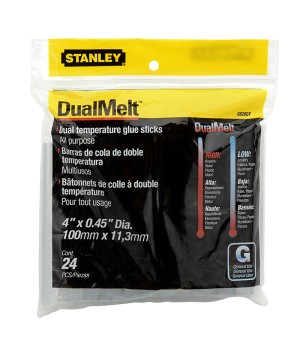 Dual Temperature Glue Sticks, 7/16 in x 4 in, Pack of 24