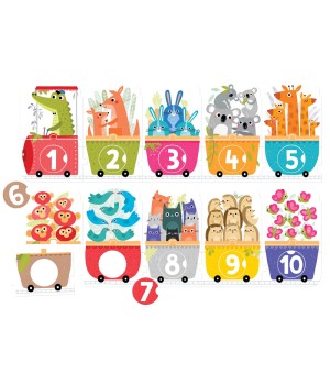 Make-a-Match Puzzle Number Train, Age 3+