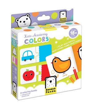 Kid Academy Colors, Coloring Book & Puzzles