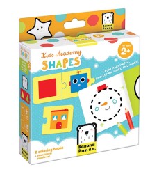 Kid Academy Shapes, Coloring Book & Puzzles