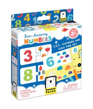 Kid Academy Numbers, Coloring Book & Puzzles