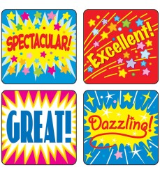 Positive Words Motivational Stickers, Pack of 120