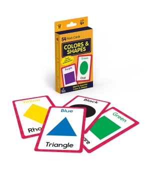 Colors and Shapes Flash Cards, 54 Cards