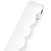 WHITE ROLLED SCALLOPED BORDERS WHITE ROLLED SCALLOPED BORDERS