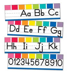 Hello Sunshine Alphabet Line: Manuscript Mini Bulletin Board Set, 8 Pieces