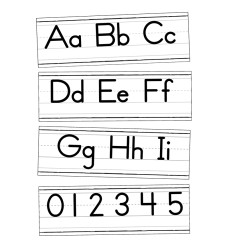 Farmhouse Alphabet Line: Manuscript Bulletin Board Set, 52 Pieces