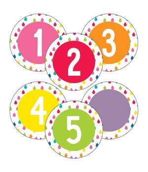Hello Sunshine Student Numbers Mini Cut-Outs, 35 Pieces