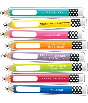 Hello Sunshine Motivational Pencils Cut-Outs, Pack of 36