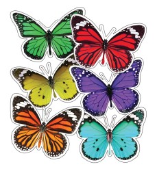 Woodland Whimsy Butterflies Cut-Outs, Pack of 36