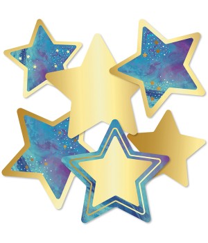 Galaxy Stars Cut-Outs, Pack of 36