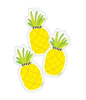 Simply Stylish Tropical Pineapple Cut-Outs, Pack of 36