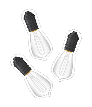 Industrial Cafe Vintage Light Bulb Cut-Outs, Pack of 36