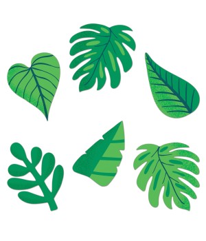One World Tropical Leaves Cut-Outs, Pack of 36