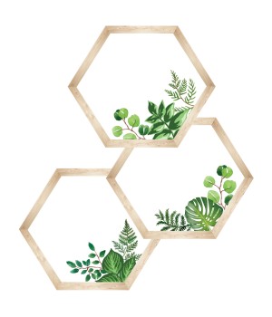 Simply Boho Hexagons Cut-Outs, Pack of 36