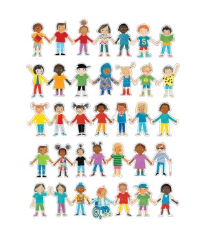 All Are Welcome Kids Cut-Outs, Pack of 36