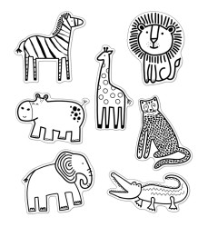 Simply Safari Animals Cut-Outs, Pack of 36