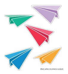 Happy Place Paper Airplanes Cut-Outs, Pack of 36