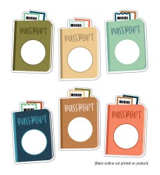 Let's Explore Passports Cut-Outs, Pack of 36
