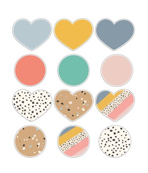 We Belong Hearts & Dots Cut-Outs, Pack of 36