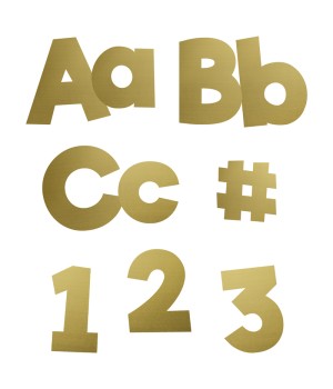 Sparkle + Shine Gold Foil Combo Pack EZ Letters, Grade PK-12, 219 Pieces