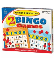 Addition & Subtraction Bingo Board Game, Grade K-2