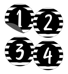 Simply Stylish Numbers Magnetic Cut-Outs, Pack of 36