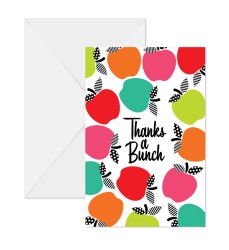 Black, White & Stylish Brights Note Cards with Envelopes, Pack of 10