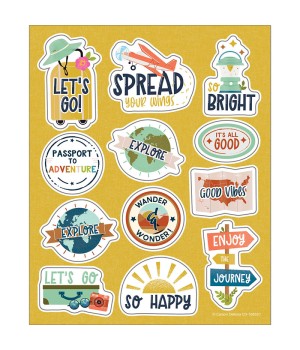 Let's Explore Think Positive Motivational Stickers, Pack of 72