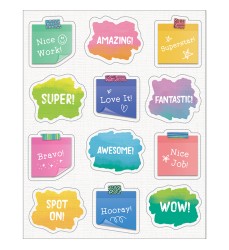 Creatively Inspired Doodle Motivators Shape Stickers, Pack of 72