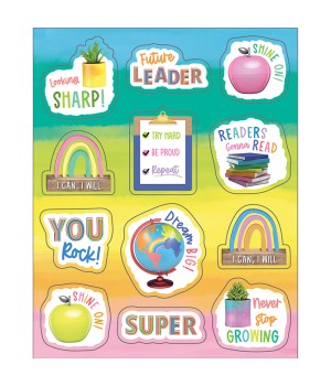 Creatively Inspired Motivators Shape Stickers, Pack of 72