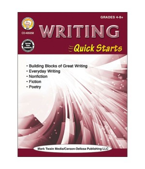Writing Quick Starts Workbook, Grade 4-12, Paperback