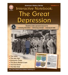 Interactive Notebook: The Great Depression, Grade 5-8