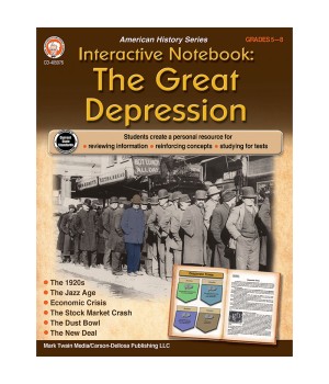 Interactive Notebook: The Great Depression, Grade 5-8