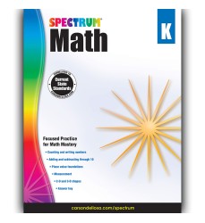 Math Workbook, Grade K, Paperback