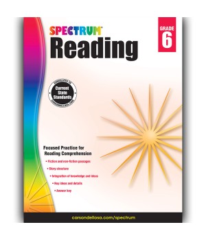 Reading Workbook, Grade 6, Paperback