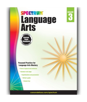 Language Arts Workbook, Grade 3, Paperback