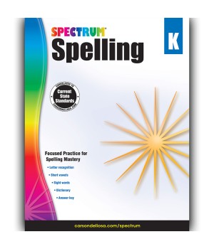 Spelling Workbook, Grade K, Paperback