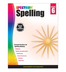 Spelling Workbook, Grade 6, Paperback