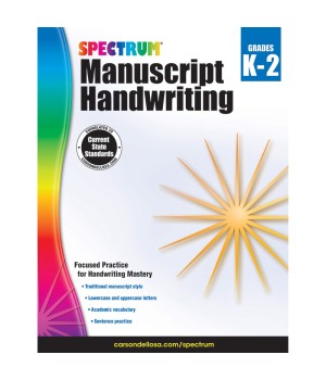 Manuscript Handwriting Workbook, Grade K-2, Paperback