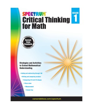 Critical Thinking for Math Workbook, Grade 1, Paperback