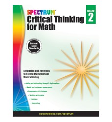 Critical Thinking for Math Workbook, Grade 2, Paperback