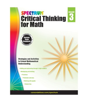 Critical Thinking for Math Workbook, Grade 3, Paperback