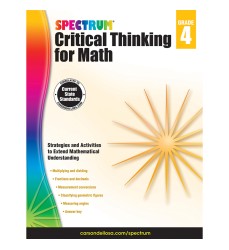 Critical Thinking for Math Workbook, Grade 4, Paperback